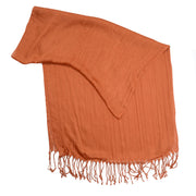 Burnt Orange Rapti Guage Scarf