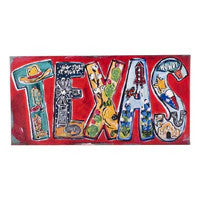 Glory Haus TEXAS Word Art Canvas