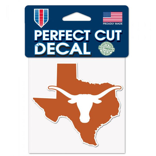 Texas Longhorn Logo Over State Decal (11625220)