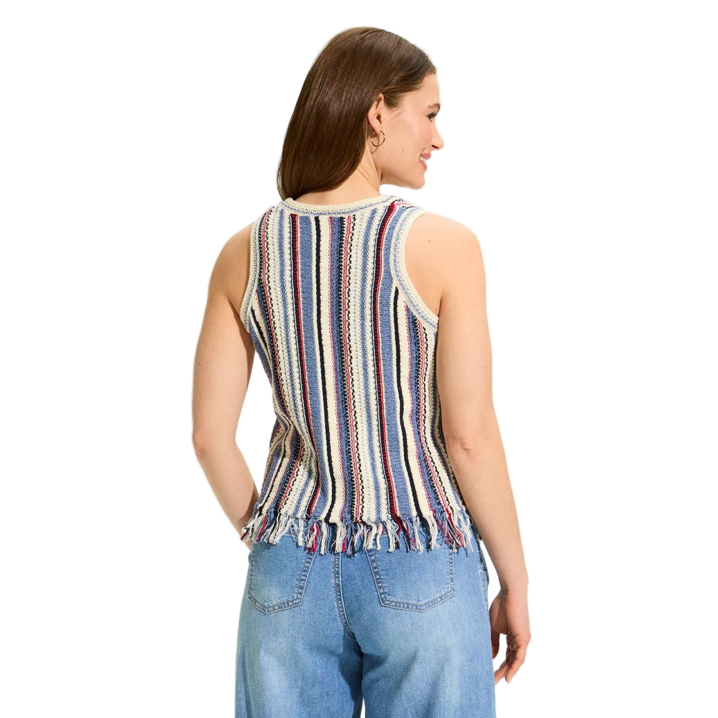 FDJ French Dressing Vertical Stripe Cami Sweater