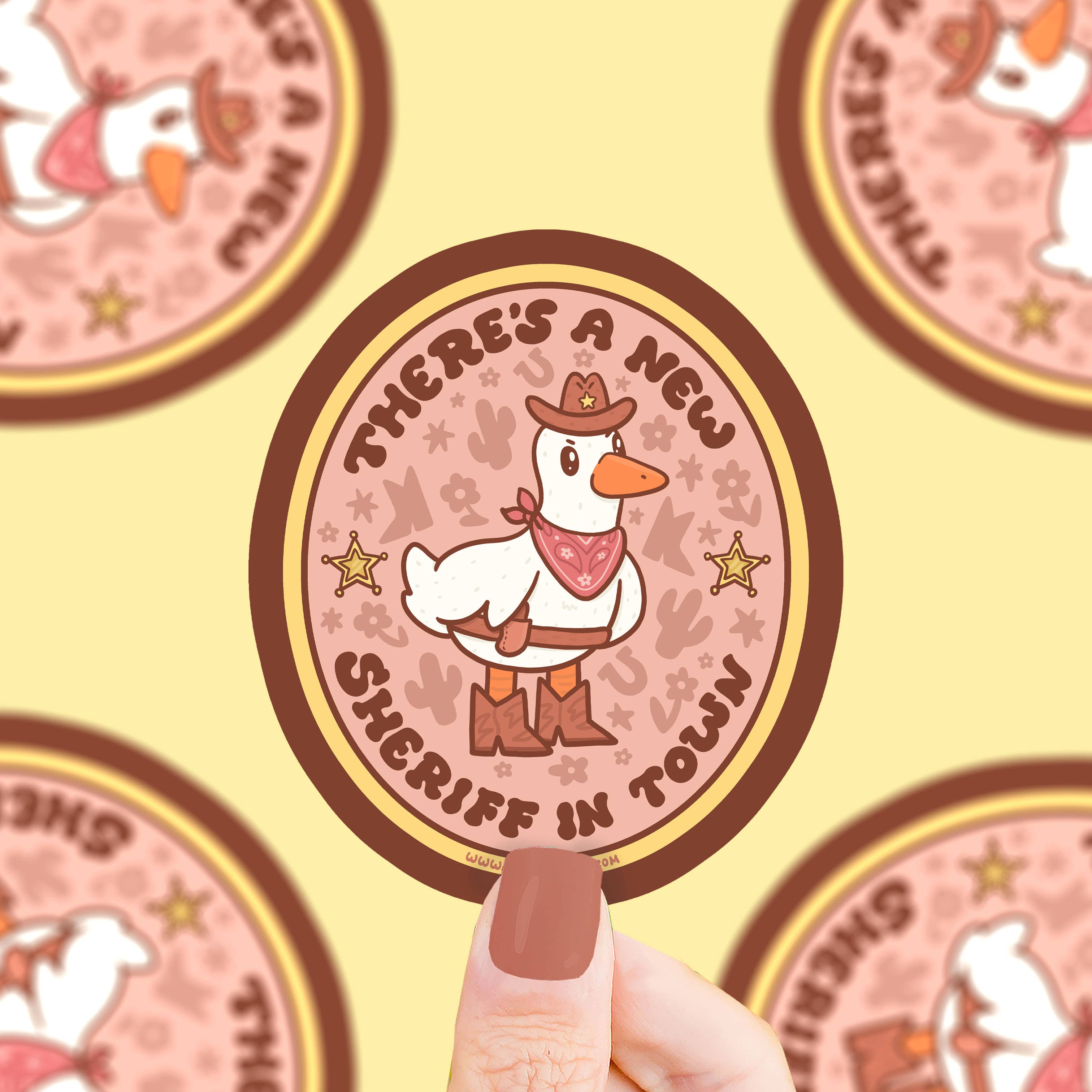 There’s a new Sheriff In Town Vinyl Sticker
