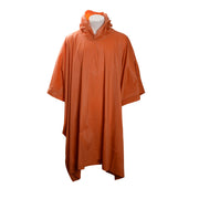 Medium Weight Burnt Orange Rain Poncho