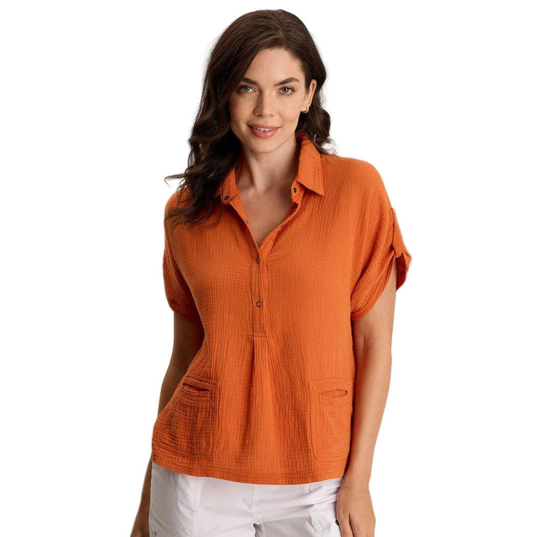 XCVI Anders Cotton Gauze Top (ORLE)