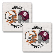 Texas Longhorn & ATM Absorbent Coaster Set  (2pcs)