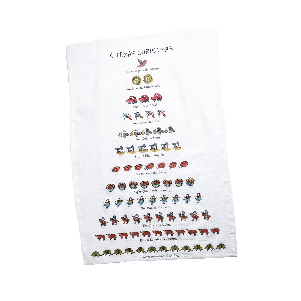 Peking Handicraft A Texas Christmas Kitchen Towel