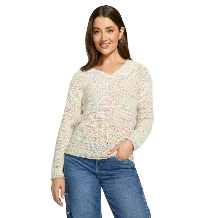 FDJ French Dressing Confetti V-Neck Sweater