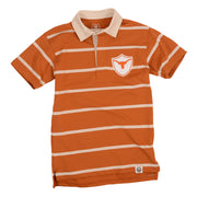 Texas Longhorn Wes & Willy Kid Duo Stripe Rugby Shirt (855TEX)