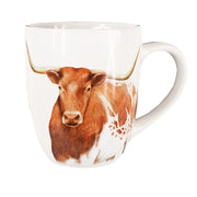 Longhorn Stoneware Mug (HY0134)