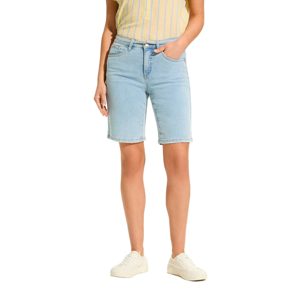 FDJ French Dressing Olivia Powder Wash Bermuda Jean Shorts