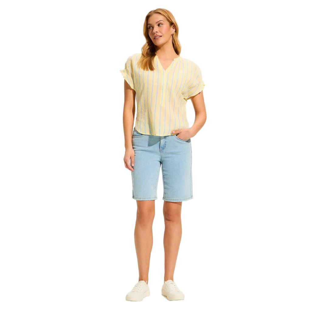 FDJ French Dressing Olivia Powder Wash Bermuda Jean Shorts