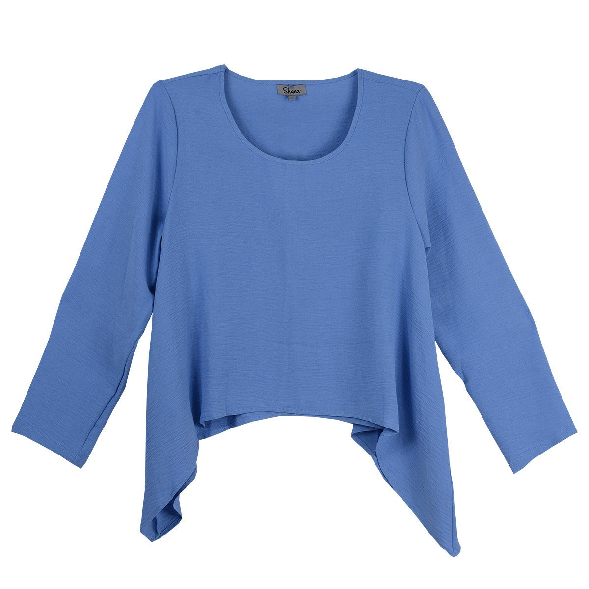 Shana Airfloe Solid  Denim Blue Poncho