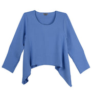 Shana Airfloe Solid  Denim Blue Poncho