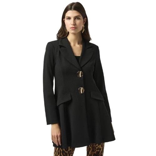 Joseph Ribkoff Chic Tailored Black Coat