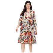 Parsley & Sage Waverly Embroidered Tiered Dress (25W215D)