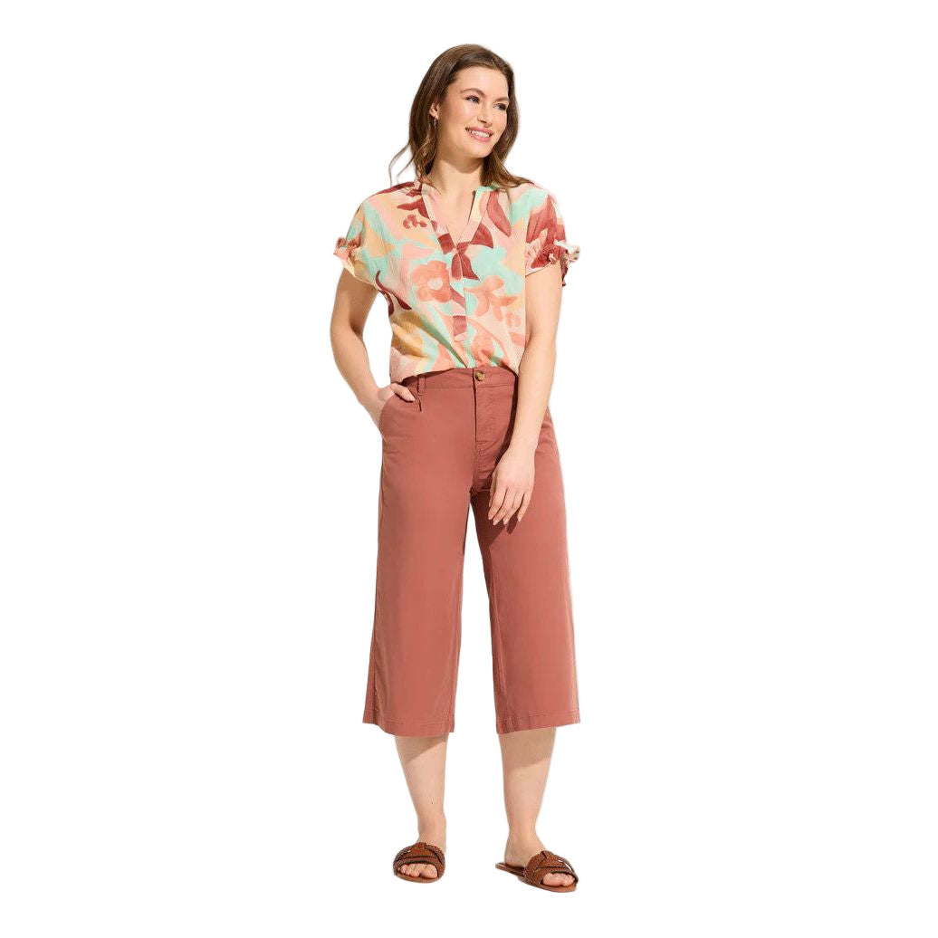 FDJ French Dressing Olivia Pleated Wide Capri Pant