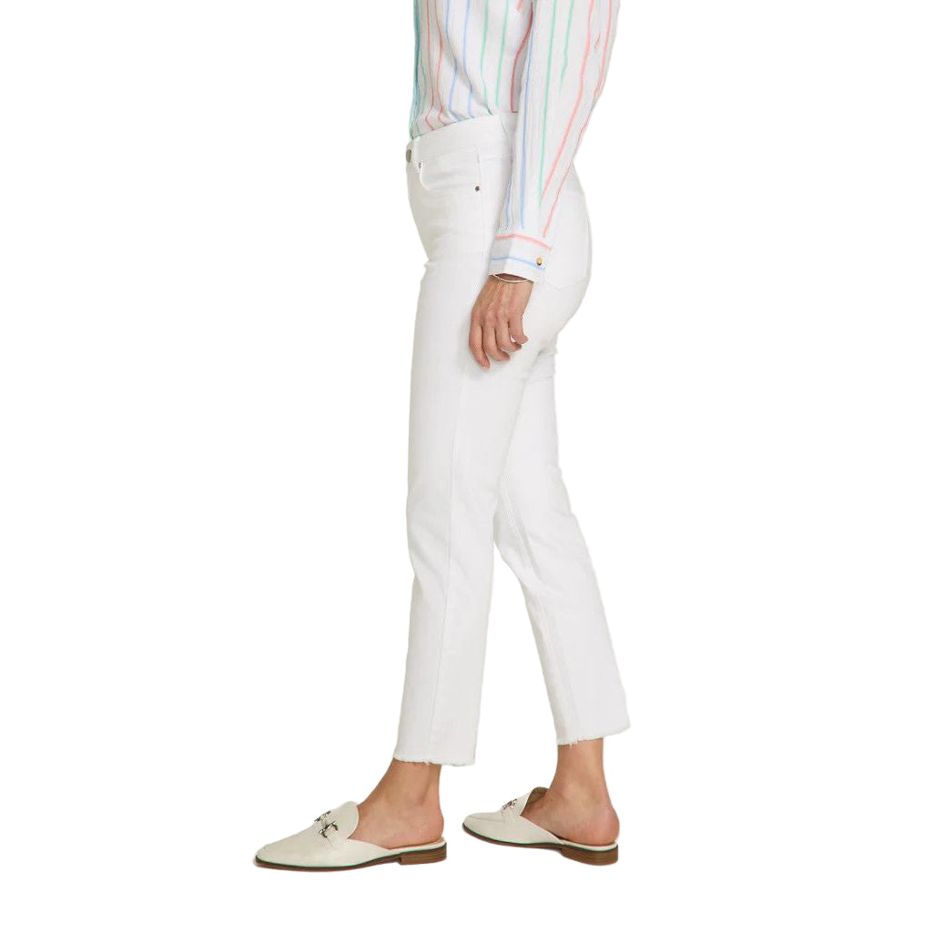 FDJ French Dressing Pull-On White Slim Ankle Jeans