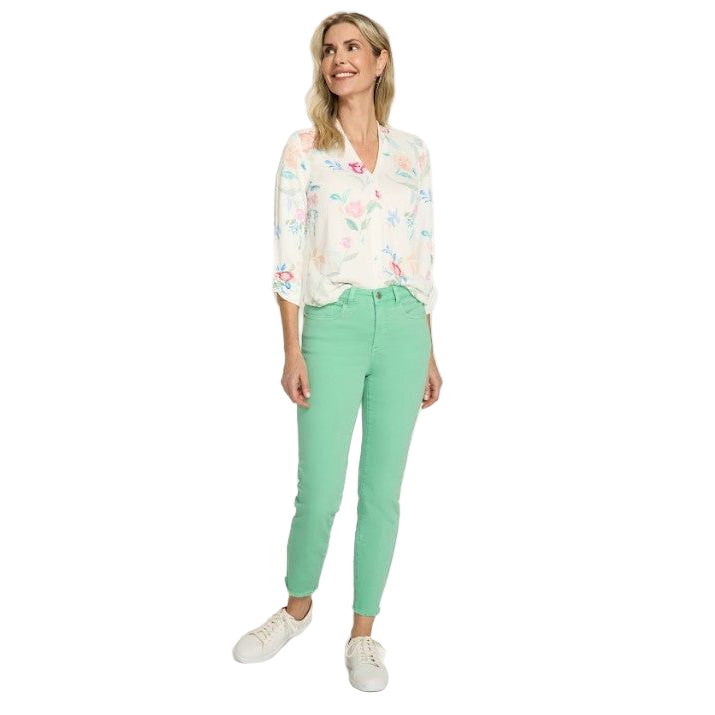FDJ French Dressing Olivia Slim Ankle Fringe Hem Jeans (Multiple Colors)