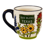 Glory Haus God Bless Texas Wildflower Ceramic Mug (27120005)