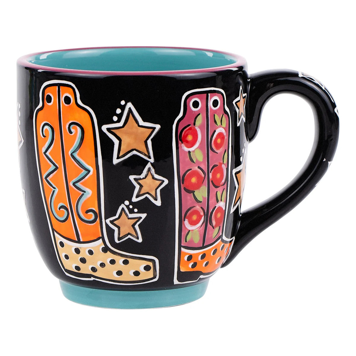 Glory Haus Ceramic Boots & Stars 16 oz Mug