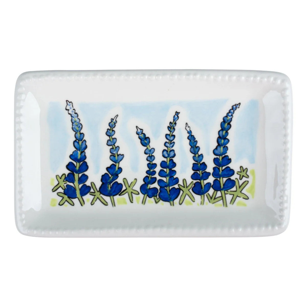 Glory Haus Ceramic Bluebonnet Trinket Tray