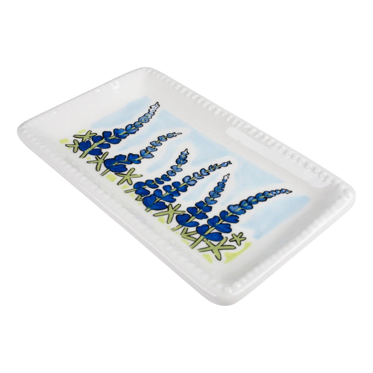Glory Haus Ceramic Bluebonnet Trinket Tray