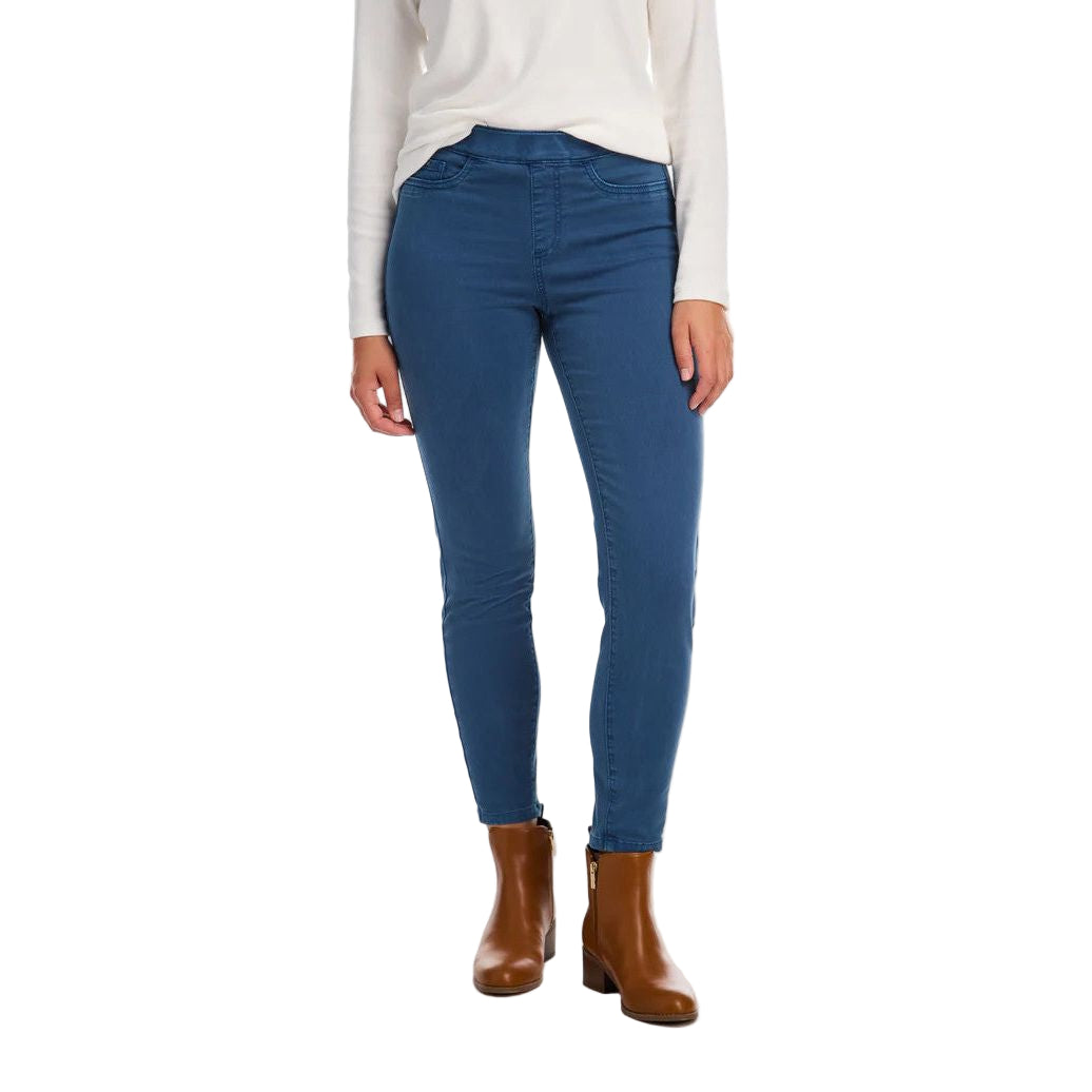 FDJ Pull-On Straight Ankle Dark Vintage Jeans 2445669