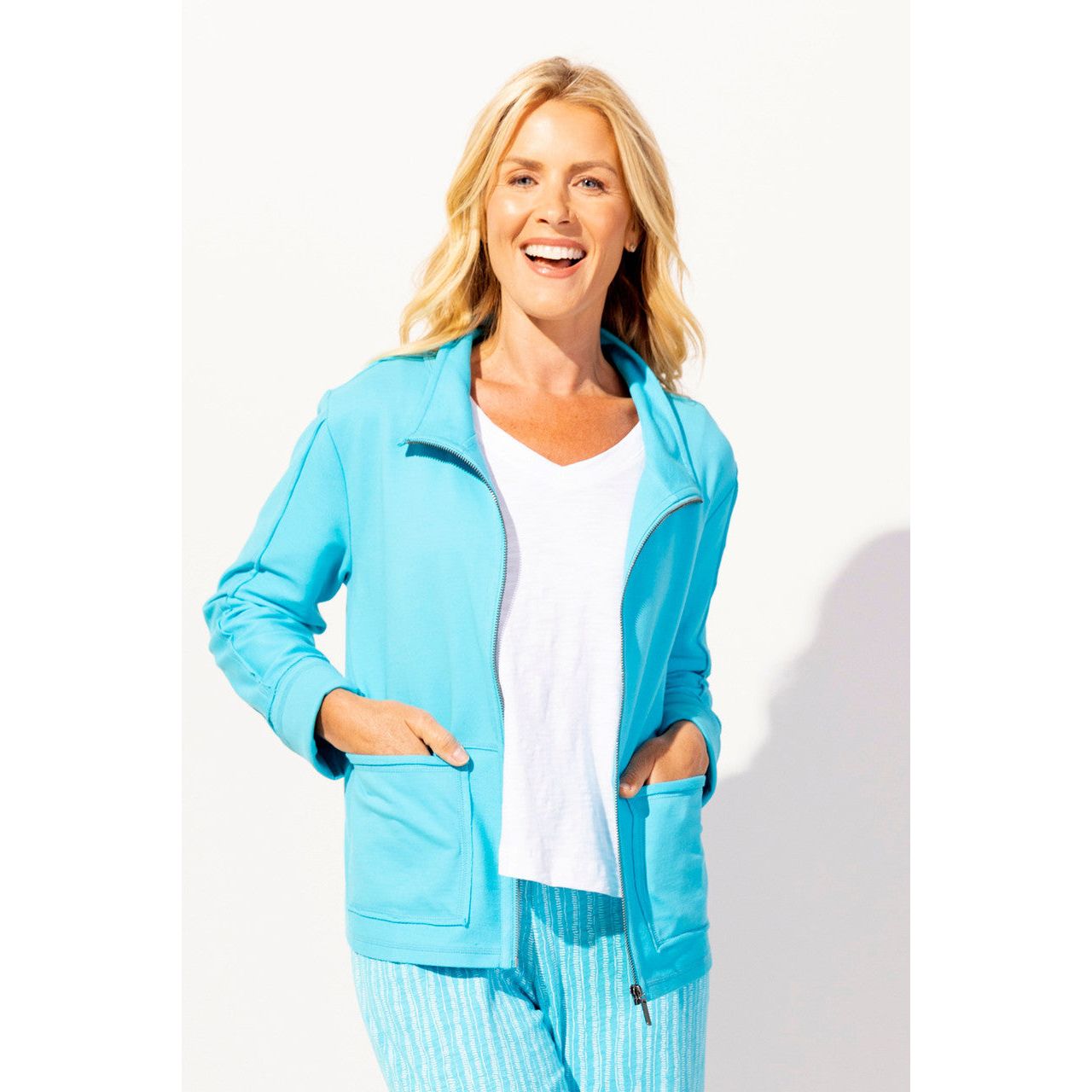 Escape Terry Full Zip Patch Pockets Jacket (3 Colors)