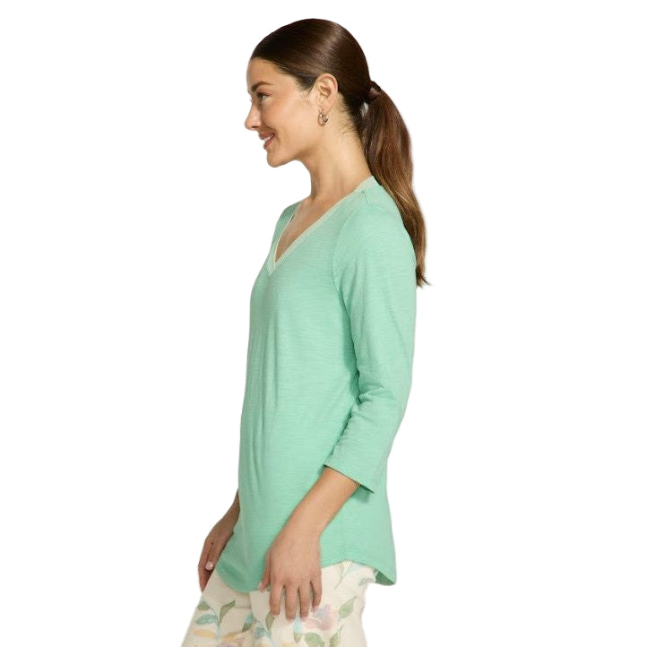 FDJ French Dressing V-Neck Solid Top (4 Colors)