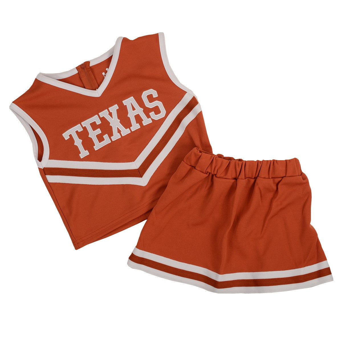 Texas Longhorn Youth 2 Piece Applique Cheer Uniform (316A-YOUTH