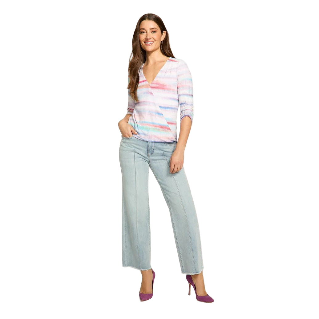 FDJ French Dressing Ink Paper Print Wrap Top