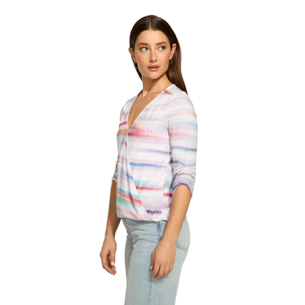 FDJ French Dressing Ink Paper Print Wrap Top