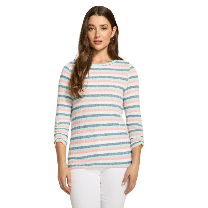 FDJ French Dressing Sparkle Rib Top