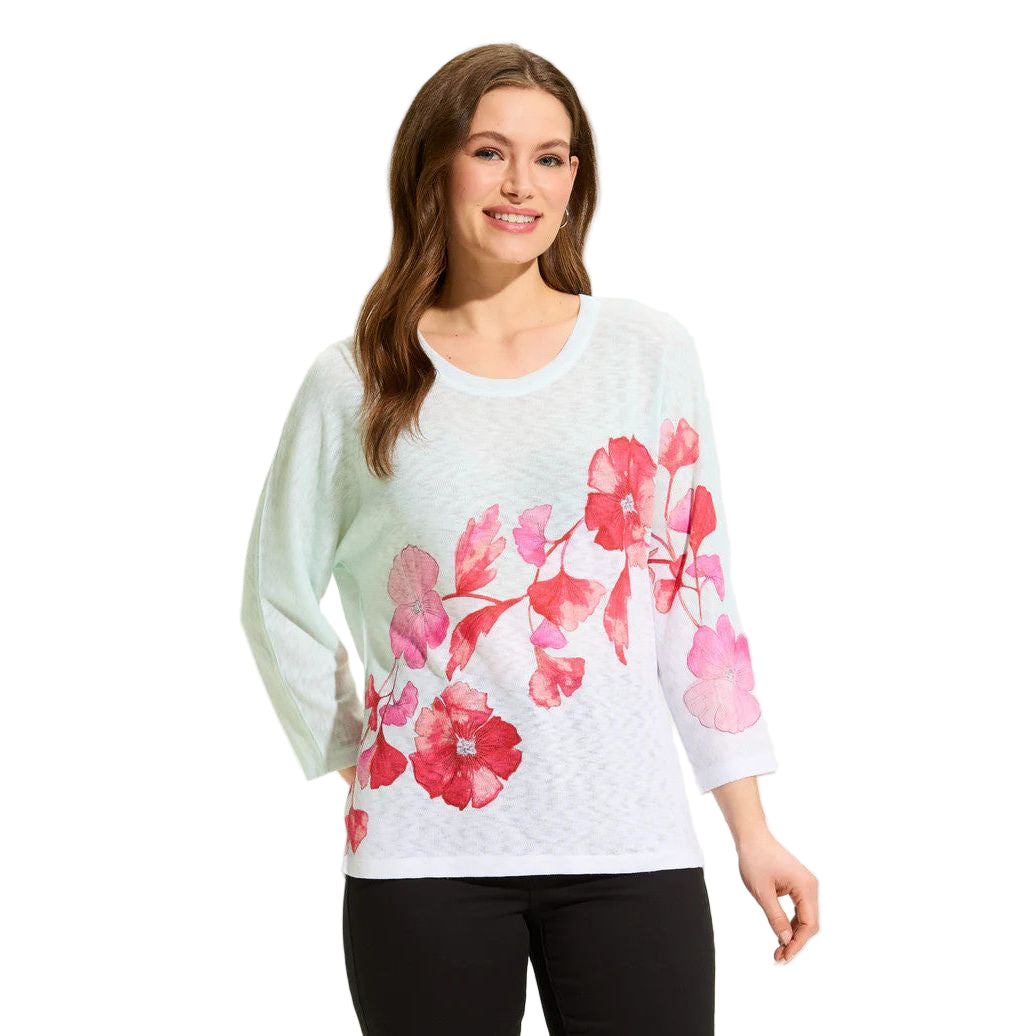 FDJ French Dressing Two-Tone Canopy Scoop Neck Top