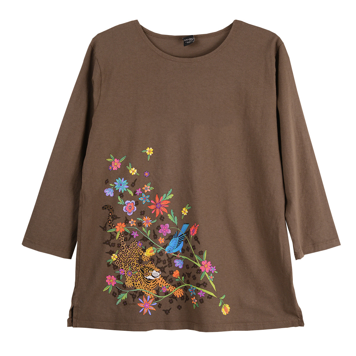 Sabaku Camouflage 3/4 Sleeve Tee (BRN)