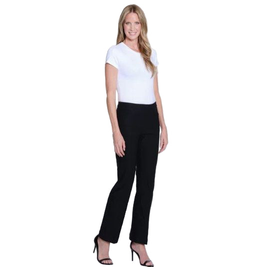 Slimsation Flare Leg Front Pocket Pull-On Pant (BLK) (M44703PM)