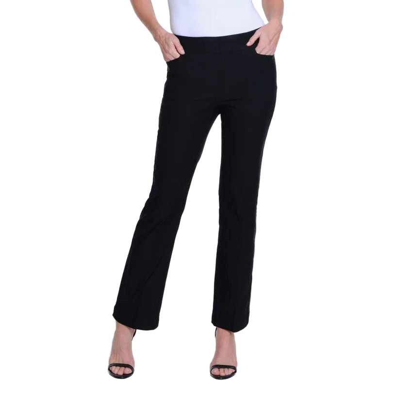 Slimsation Flare Leg Front Pocket Pull-On Pant (BLK) (M44703PM)