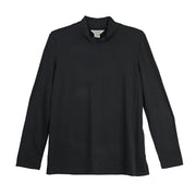 Multiples Black Mock Neck Long Sleeve Top (M45102TM)
