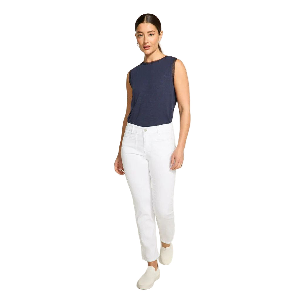FDJ French Dressing Christina White Straight Leg Jeans