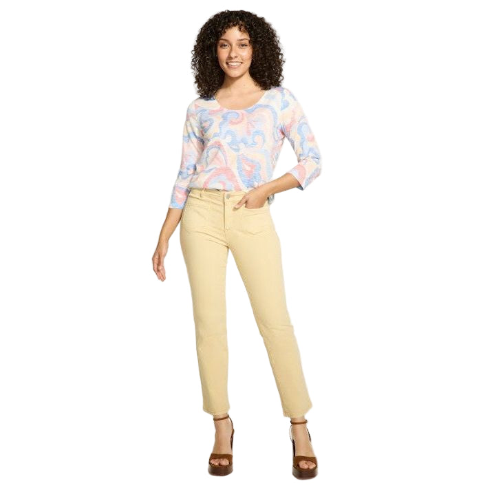 FDJ French Dressing Christina Yellow Straight Leg Jeans
