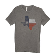 Outhouse Unisex Woodgrain Texas Shape Tee (GREY)