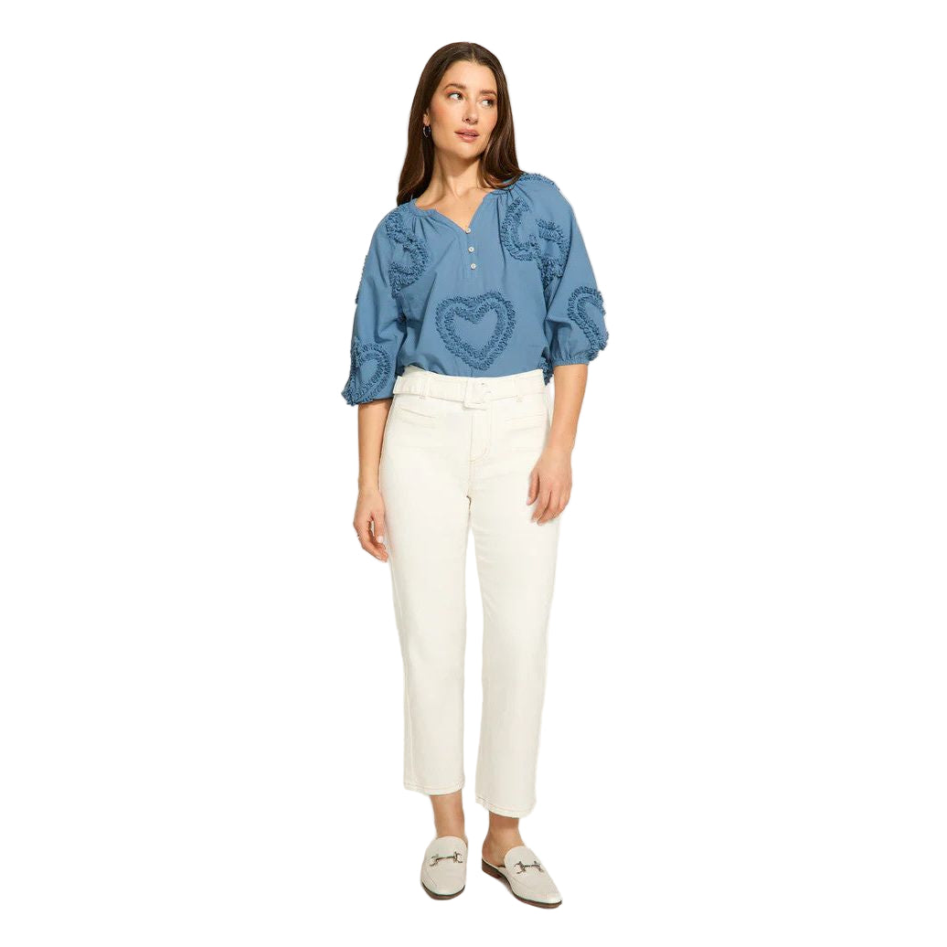 FDJ French Dressing Suzanne Belted Straight Crop Pant (IVRY)