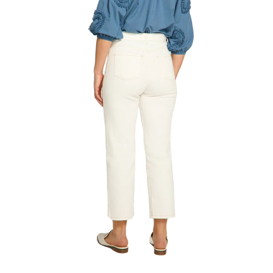 FDJ French Dressing Suzanne Belted Straight Crop Pant (IVRY)