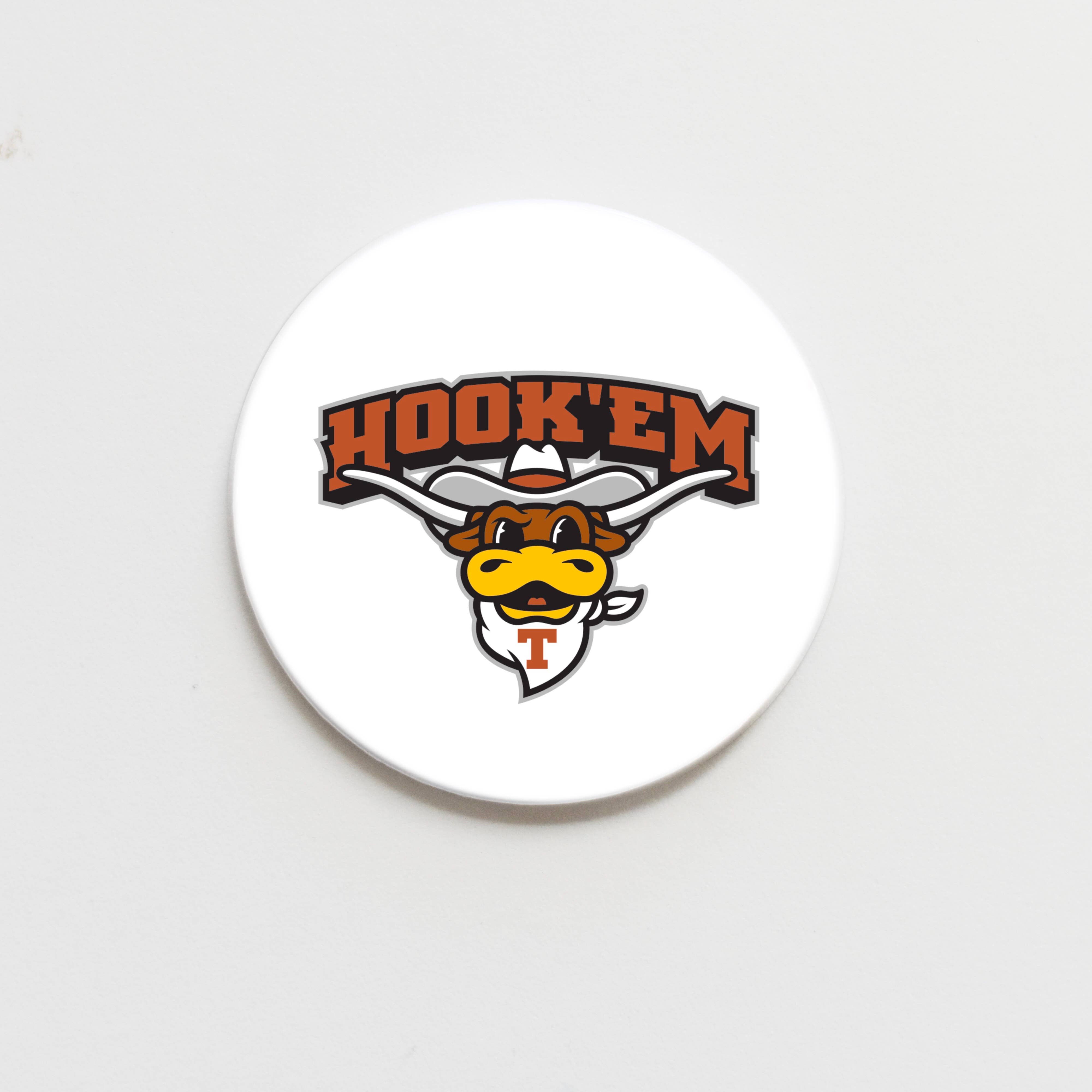 University of Texas Hook'em Mascot Button