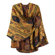 Rapti 100% Cashmere Reversible Loop Shawl (#73) YEL