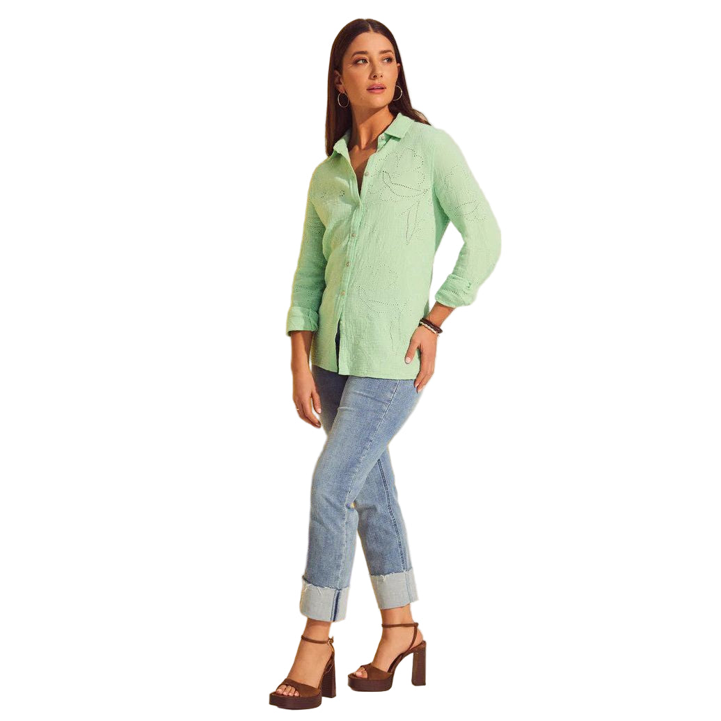 FDJ French Dressing  Light Patina Eyelet Tunic