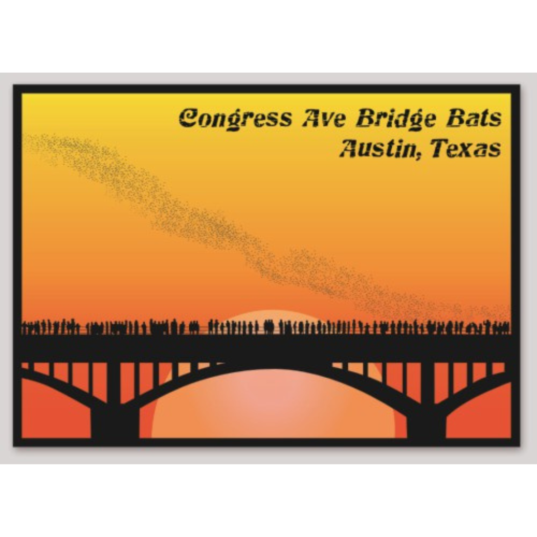Sticker - Congress Ave Bridge Bats