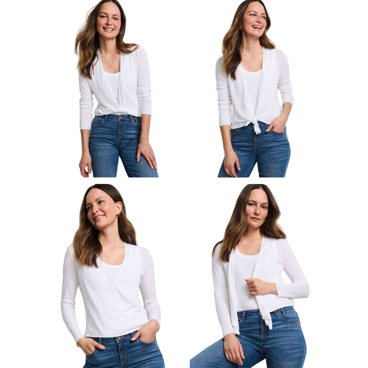Nic & Zoe All Year 4-Way Cardigan (BLK)
