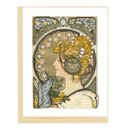 Quilling Card La Plume Feather Mucha Artist Series (AS0026)