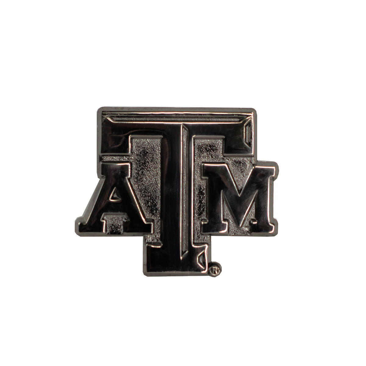 Texas A&M Silver Chrome  Logo Auto Vehicle Car  Emblem (ATM-C)