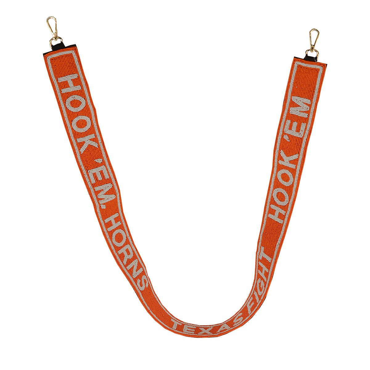 Hook 'em Beaded Bag Strap
